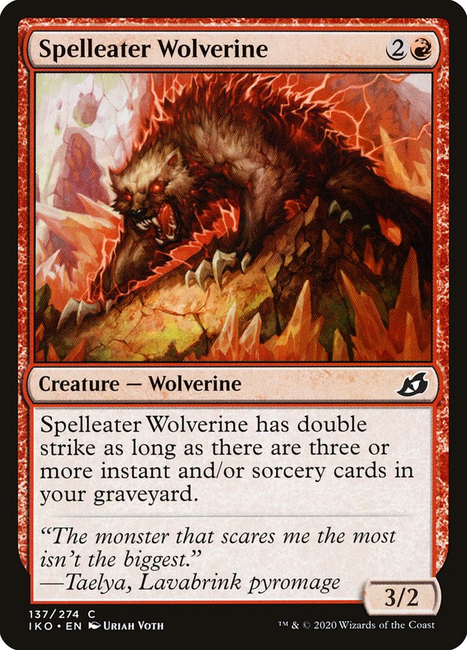 Spelleater Wolverine [Ikoria: Lair of Behemoths] | I Want That Stuff Brandon