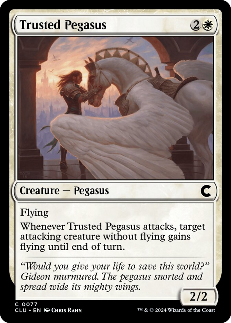 Trusted Pegasus [Ravnica: Clue Edition] | I Want That Stuff Brandon