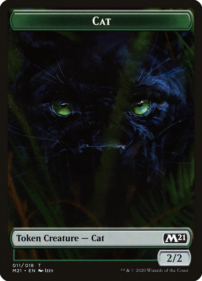 Angel // Cat (011) Double-Sided Token [Core Set 2021 Tokens] | I Want That Stuff Brandon