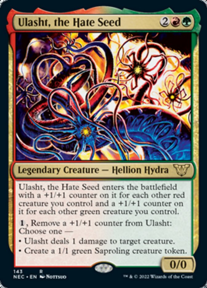 Ulasht, the Hate Seed [Kamigawa: Neon Dynasty Commander] | I Want That Stuff Brandon