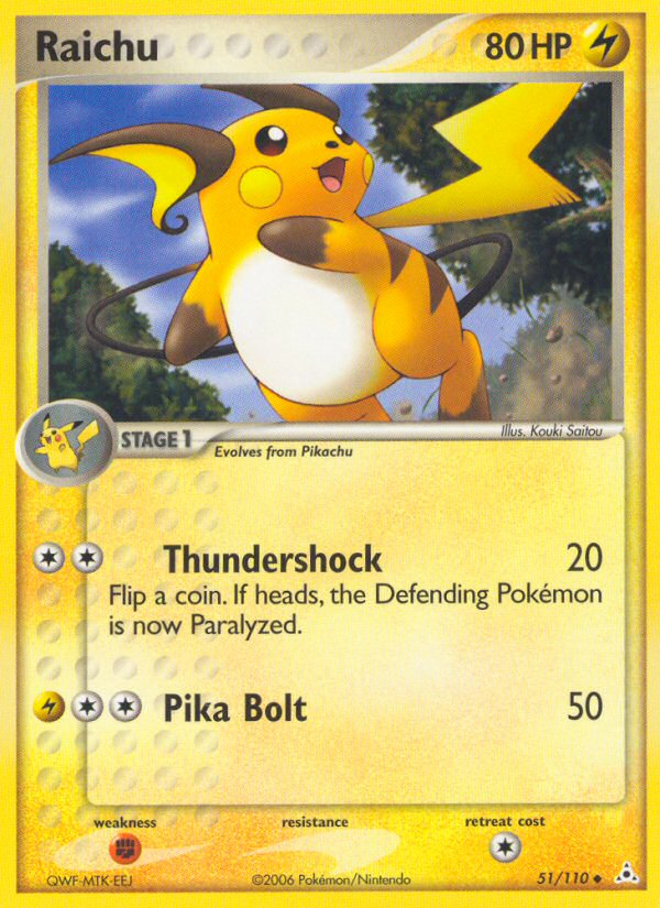 Raichu (51/110) [EX: Holon Phantoms] | I Want That Stuff Brandon