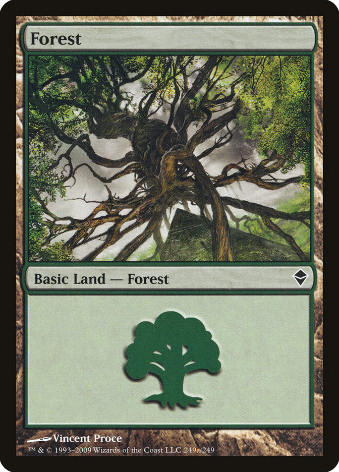 Forest (249a) [Zendikar] | I Want That Stuff Brandon