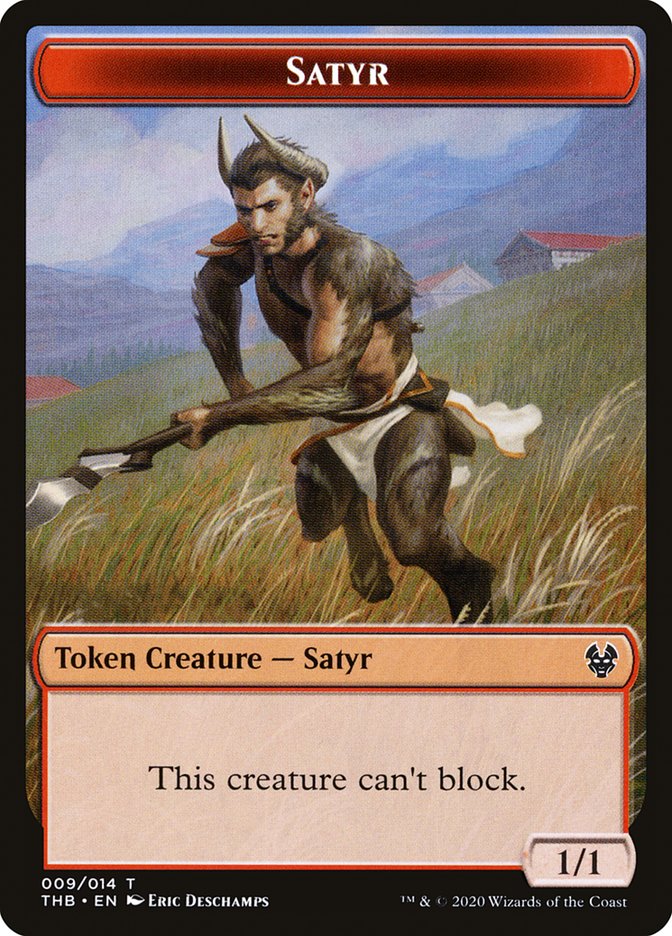 Reflection // Satyr Double-Sided Token [Theros Beyond Death Tokens] | I Want That Stuff Brandon