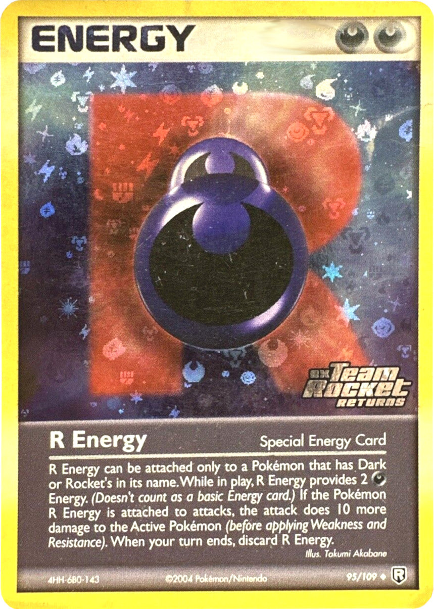 R Energy (95/109) (Stamped) [EX: Team Rocket Returns] | I Want That Stuff Brandon