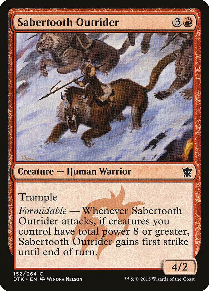 Sabertooth Outrider [Dragons of Tarkir] | I Want That Stuff Brandon