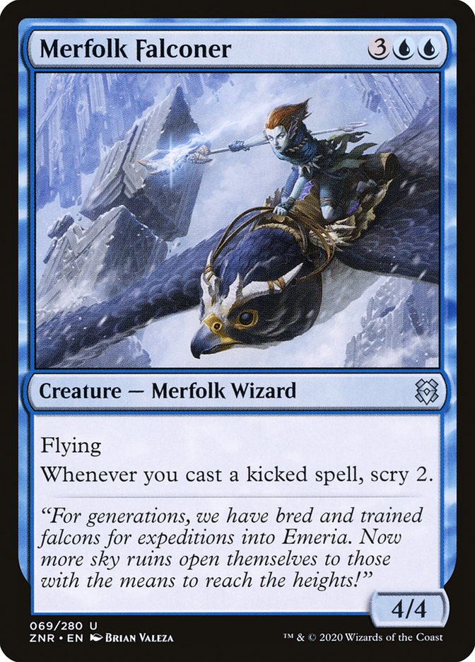 Merfolk Falconer [Zendikar Rising] | I Want That Stuff Brandon