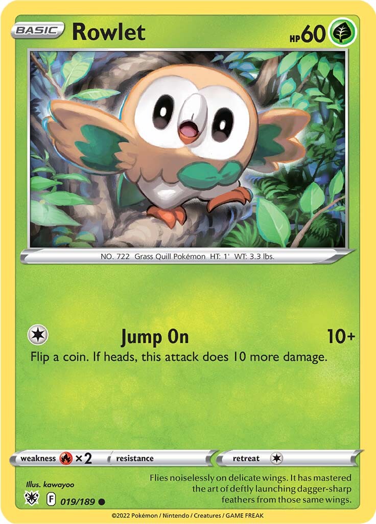 Rowlet (019/189) [Sword & Shield: Astral Radiance] | I Want That Stuff Brandon