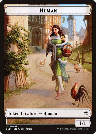 Human Double-Sided Token [Challenger Decks 2020 Tokens] | I Want That Stuff Brandon