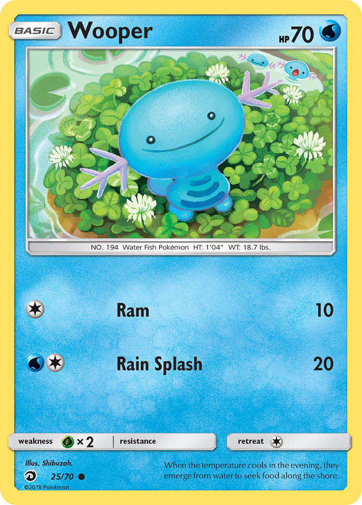 Wooper (25/70) [Sun & Moon: Dragon Majesty] | I Want That Stuff Brandon