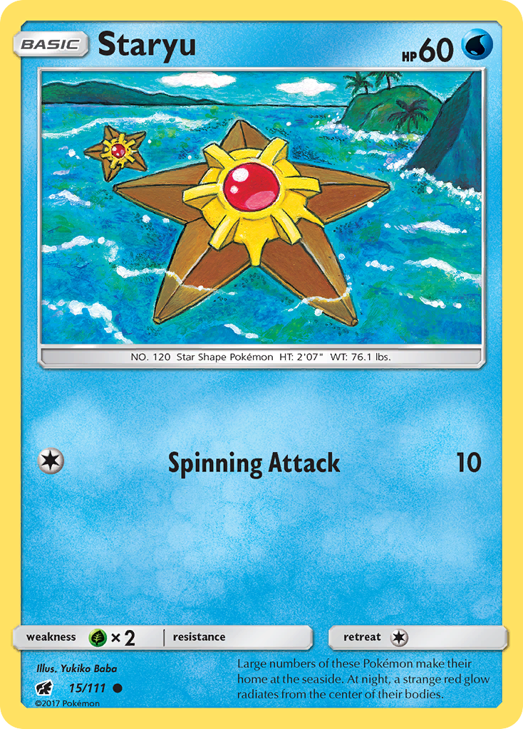 Staryu (15/111) [Sun & Moon: Crimson Invasion] | I Want That Stuff Brandon