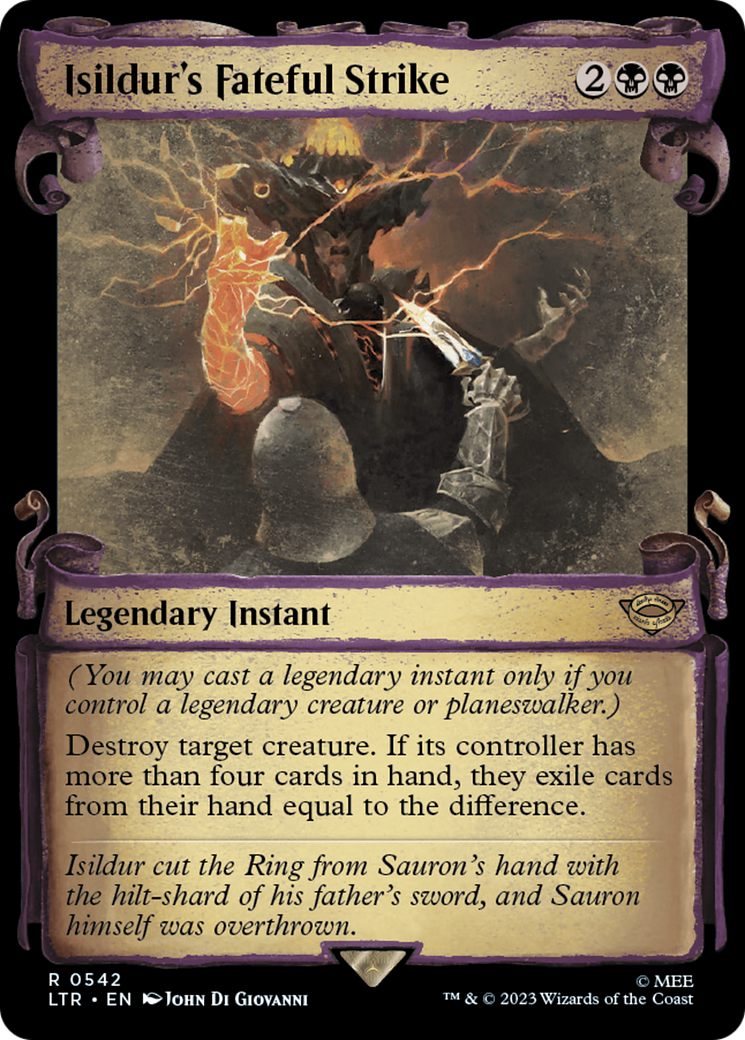 Isildur's Fateful Strike [The Lord of the Rings: Tales of Middle-Earth Showcase Scrolls] | I Want That Stuff Brandon