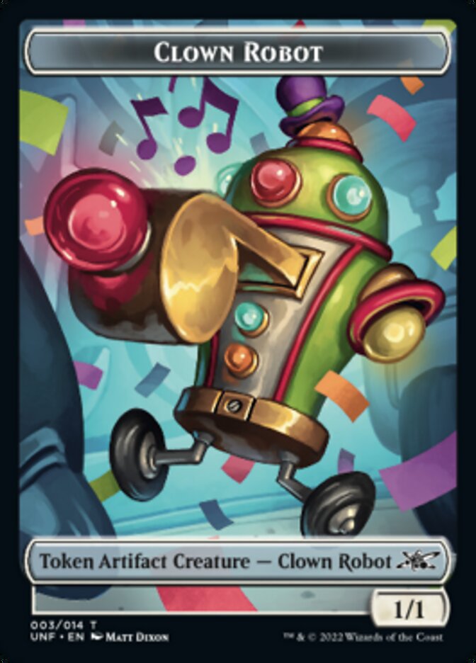 Clown Robot (003) Token [Unfinity Tokens] | I Want That Stuff Brandon