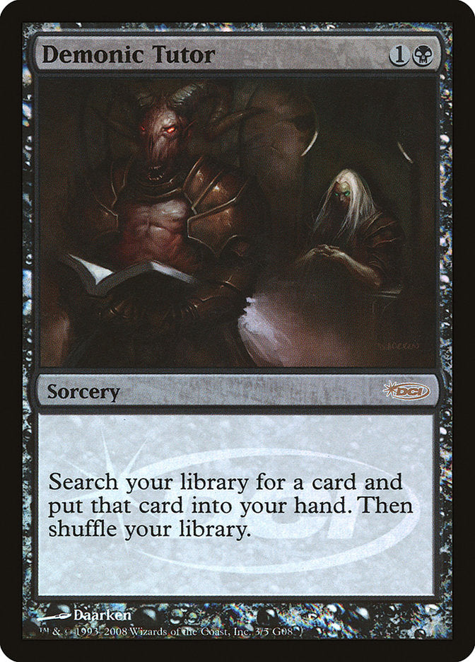 Demonic Tutor [Judge Gift Cards 2008] | I Want That Stuff Brandon