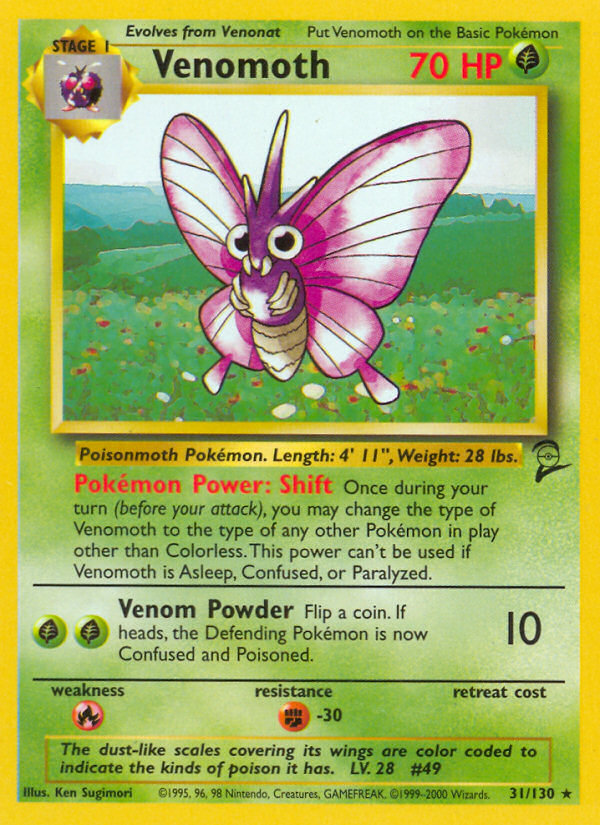 Venomoth (31/130) [Base Set 2] | I Want That Stuff Brandon