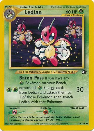 Ledian (39/111) [Neo Genesis Unlimited] | I Want That Stuff Brandon