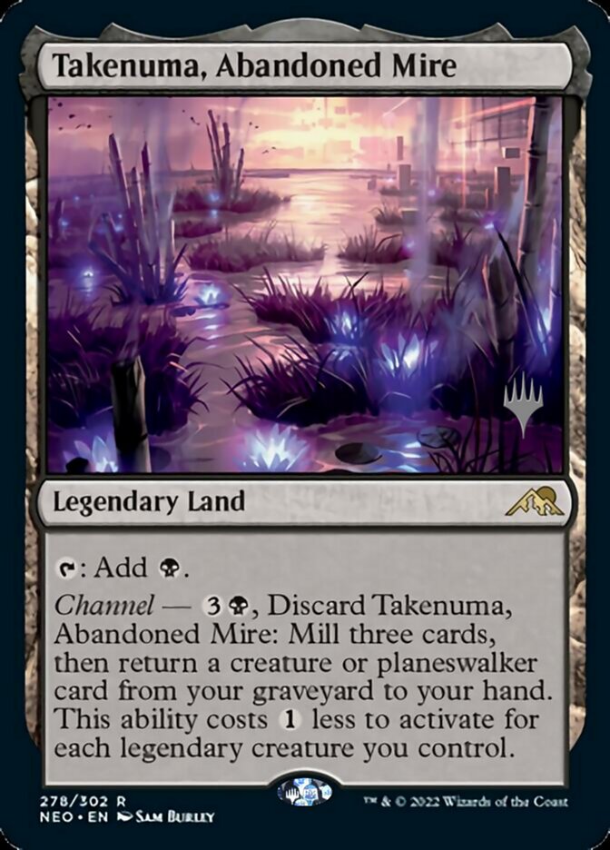 Takenuma, Abandoned Mire (Promo Pack) [Kamigawa: Neon Dynasty Promos] | I Want That Stuff Brandon