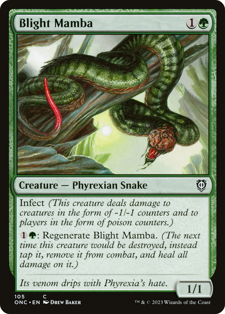 Blight Mamba [Phyrexia: All Will Be One Commander] | I Want That Stuff Brandon