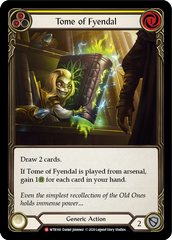 Tome of Fyendal [WTR160] Unlimited Edition Rainbow Foil | I Want That Stuff Brandon