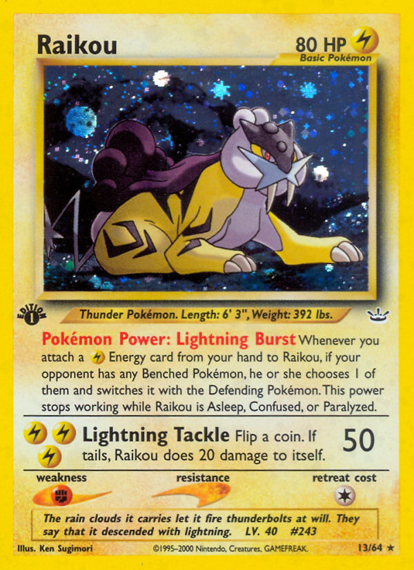 Raikou (13/64) [Neo Revelation 1st Edition] | I Want That Stuff Brandon