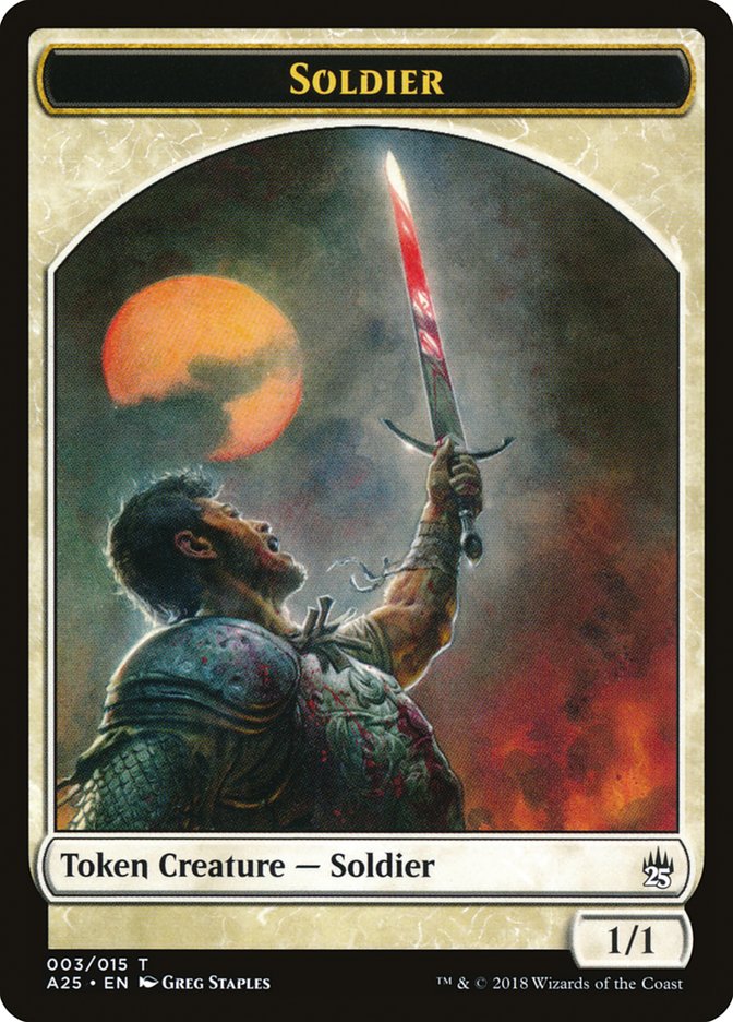 Soldier Token [Masters 25 Tokens] | I Want That Stuff Brandon
