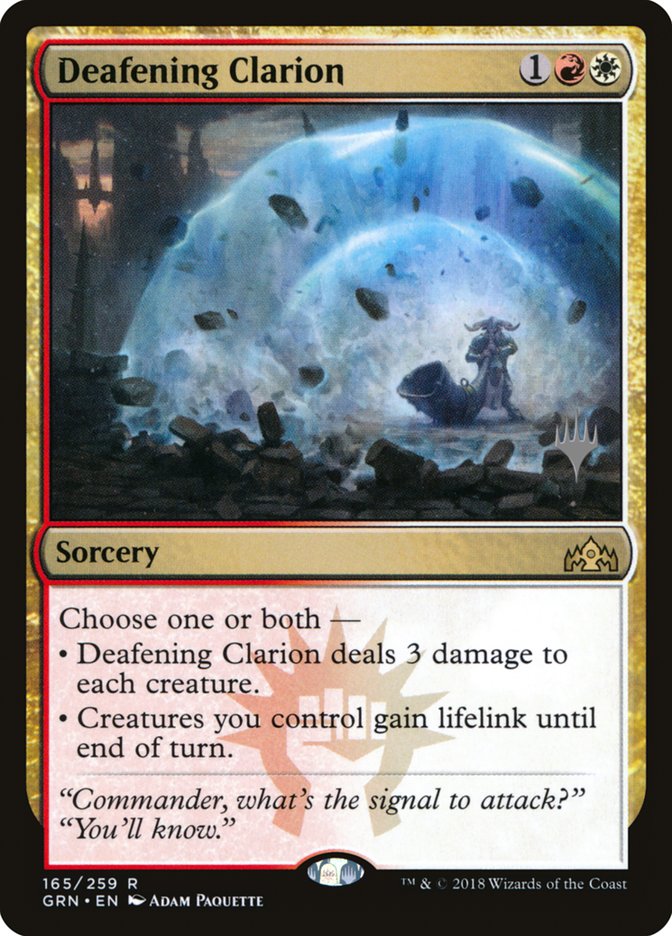 Deafening Clarion (Promo Pack) [Guilds of Ravnica Promos] | I Want That Stuff Brandon