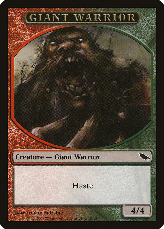 Giant Warrior Token [Shadowmoor Tokens] | I Want That Stuff Brandon