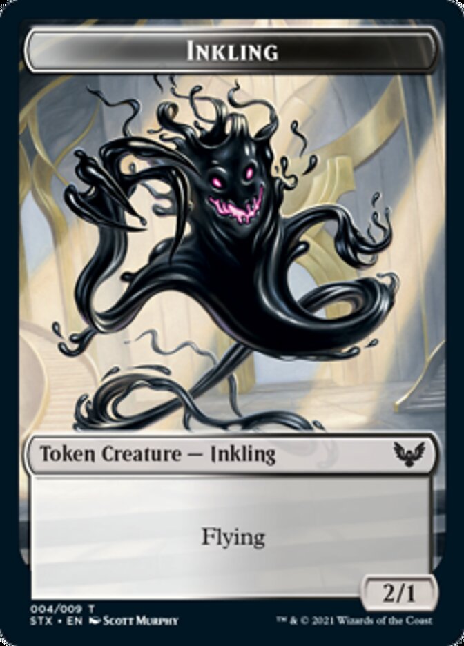 Elemental // Inkling Double-Sided Token [Strixhaven: School of Mages Tokens] | I Want That Stuff Brandon
