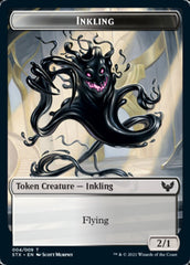 Spirit // Inkling Double-Sided Token [Strixhaven: School of Mages Tokens] | I Want That Stuff Brandon