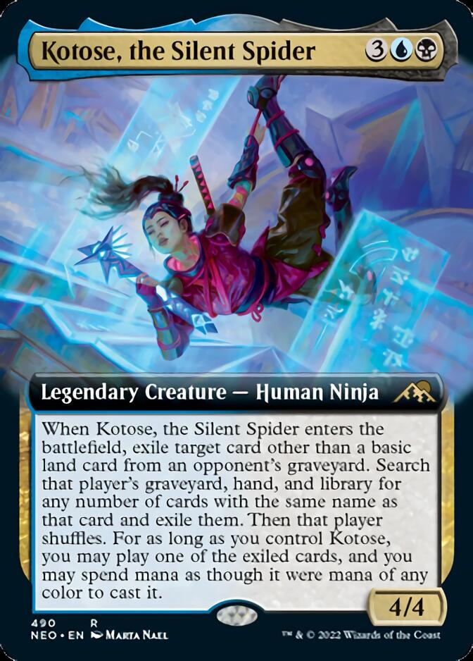 Kotose, the Silent Spider (Extended Art) [Kamigawa: Neon Dynasty] | I Want That Stuff Brandon