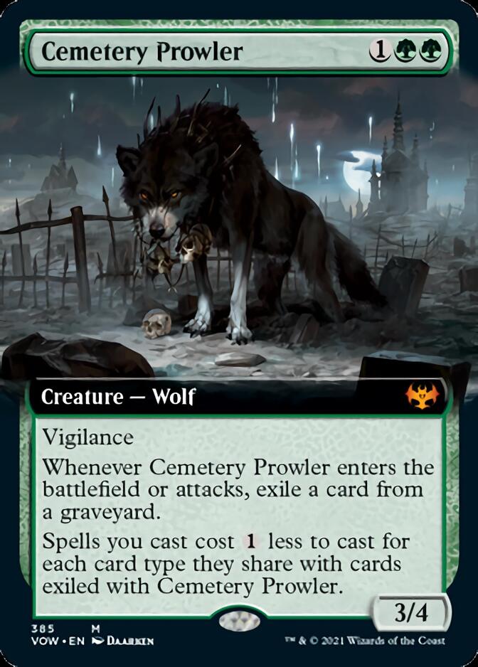 Cemetery Prowler (Extended Art) [Innistrad: Crimson Vow] | I Want That Stuff Brandon