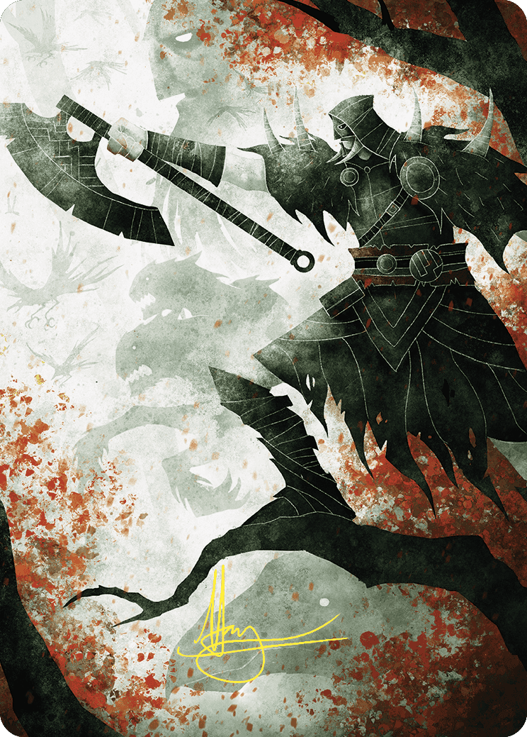 Garruk's Uprising Art Card (Gold-Stamped Signature) [Wilds of Eldraine Art Series] | I Want That Stuff Brandon