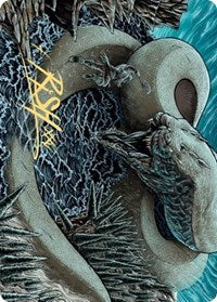 Koma, Cosmos Serpent 2 Art Card (Gold-Stamped Signature) [Kaldheim Art Series] | I Want That Stuff Brandon