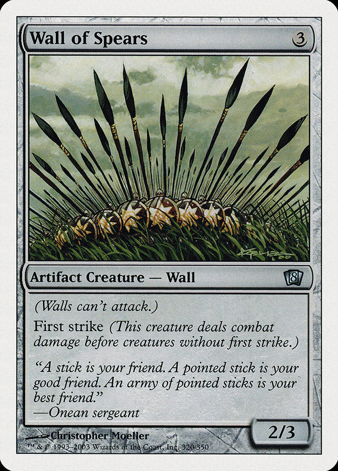 Wall of Spears [Eighth Edition] | I Want That Stuff Brandon