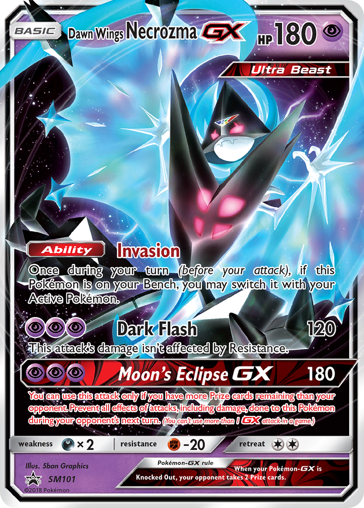 Dawn Wings Necrozma GX (SM101) [Sun & Moon: Black Star Promos] | I Want That Stuff Brandon