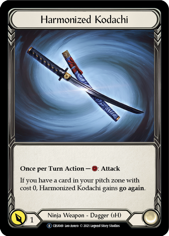 Harmonized Kodachi (Rainbow Foil) [CRU049-RF] Unlimited Rainbow Foil | I Want That Stuff Brandon