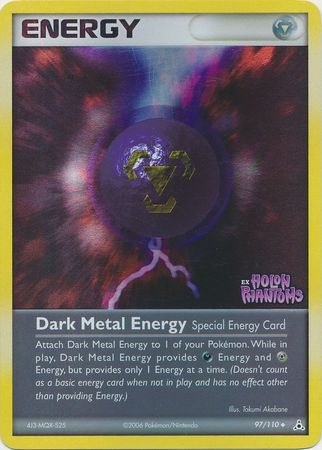 Dark Metal Energy (97/110) (Stamped) [EX: Holon Phantoms] | I Want That Stuff Brandon