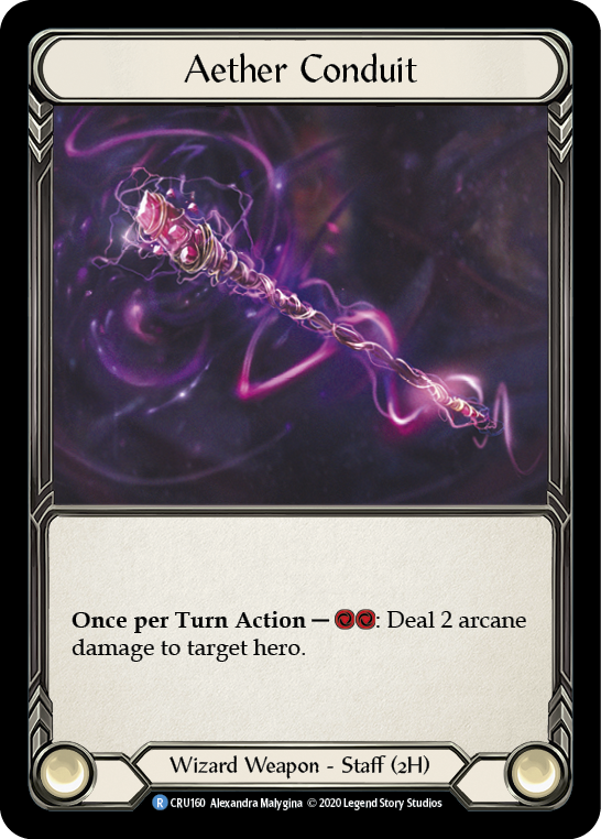 Aether Conduit [CRU160] 1st Edition Cold Foil | I Want That Stuff Brandon