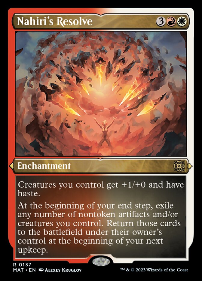 Nahiri's Resolve (Foil Etched) [March of the Machine: The Aftermath] | I Want That Stuff Brandon