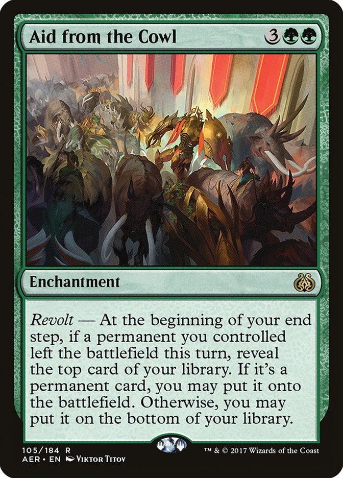 Aid from the Cowl [Aether Revolt] | I Want That Stuff Brandon