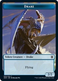 Drake // Plant Double-Sided Token [Zendikar Rising Tokens] | I Want That Stuff Brandon