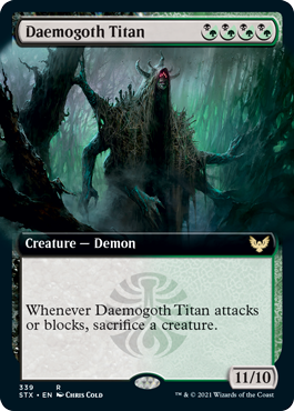 Daemogoth Titan (Extended Art) [Strixhaven: School of Mages] | I Want That Stuff Brandon