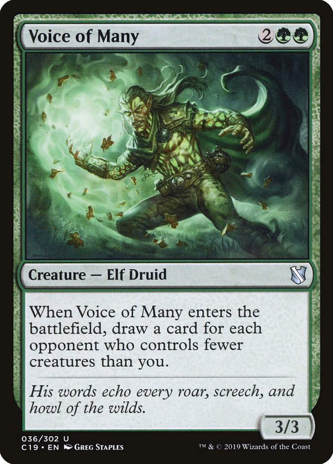 Voice of Many [Commander 2019] | I Want That Stuff Brandon