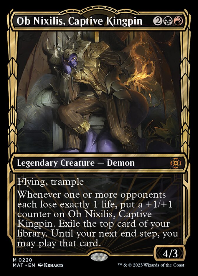 Ob Nixilis, Captive Kingpin (Showcase Halo Foil) [March of the Machine: The Aftermath] | I Want That Stuff Brandon