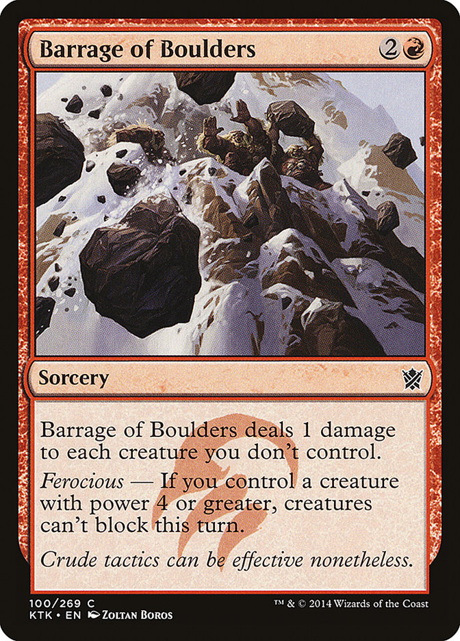 Barrage of Boulders [Khans of Tarkir] | I Want That Stuff Brandon