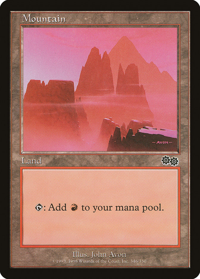 Mountain (346) [Urza's Saga] | I Want That Stuff Brandon