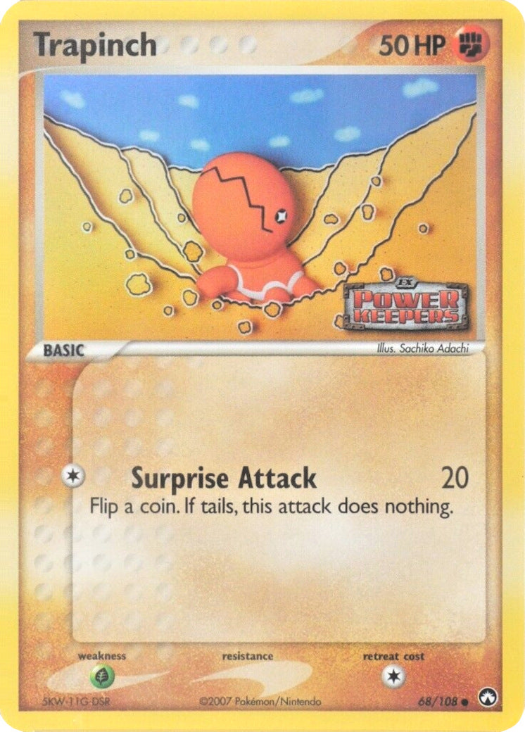 Trapinch (68/108) (Stamped) [EX: Power Keepers] | I Want That Stuff Brandon