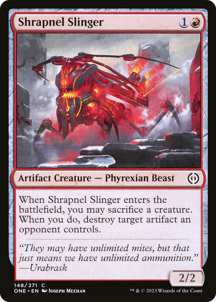 Shrapnel Slinger [Phyrexia: All Will Be One] | I Want That Stuff Brandon