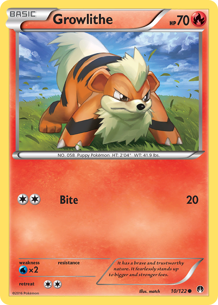 Growlithe (10/122) [XY: BREAKpoint] | I Want That Stuff Brandon