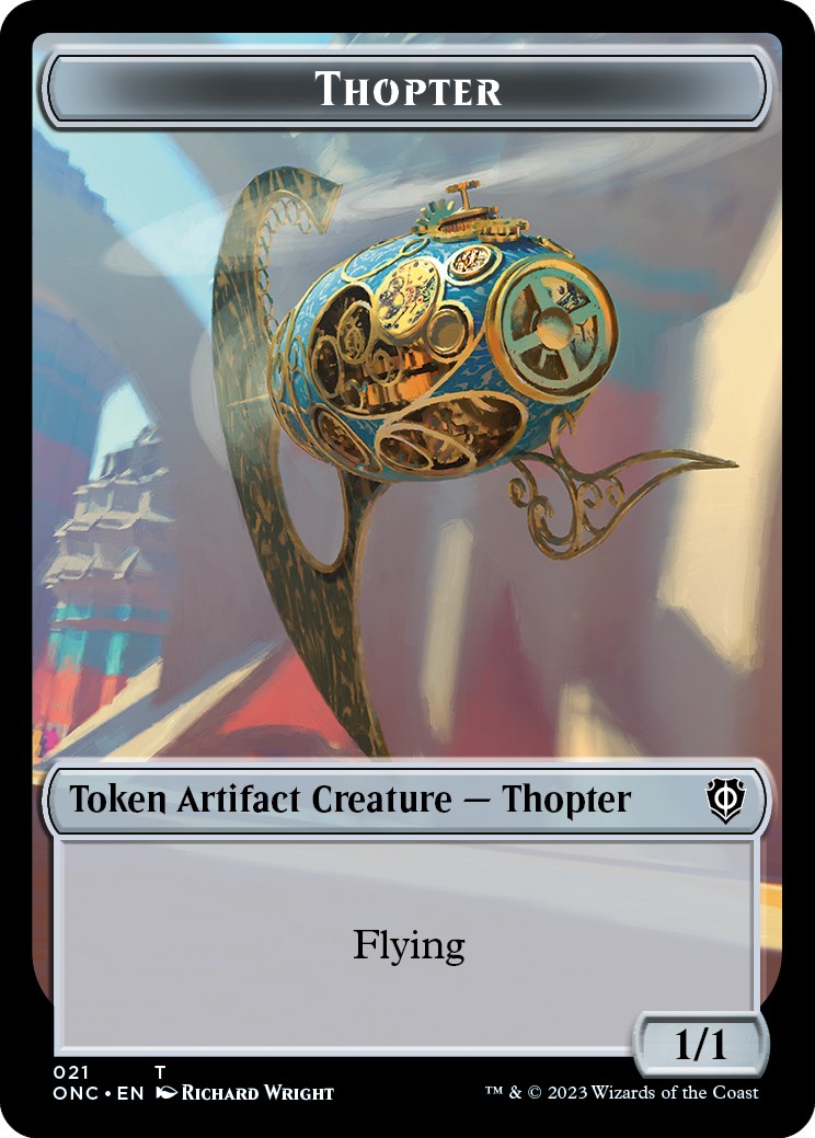 Myr // Thopter Double-Sided Token [Phyrexia: All Will Be One Commander Tokens] | I Want That Stuff Brandon