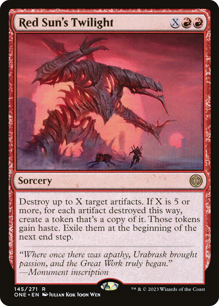 Red Sun's Twilight [Phyrexia: All Will Be One] | I Want That Stuff Brandon